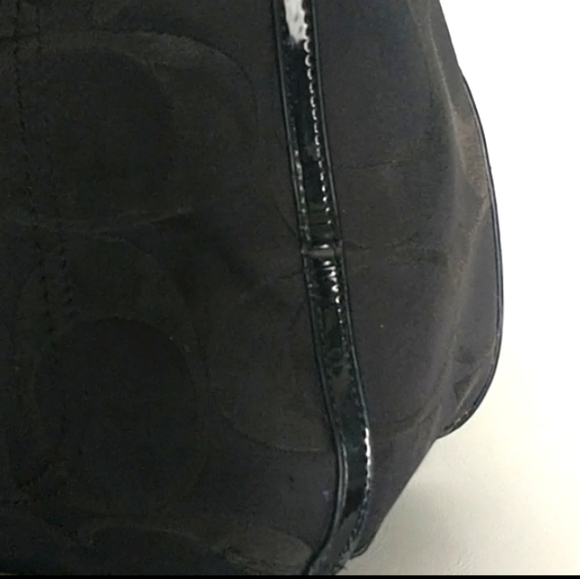 Coach Black Canvas Tote Handbag - Picture 9 of 15